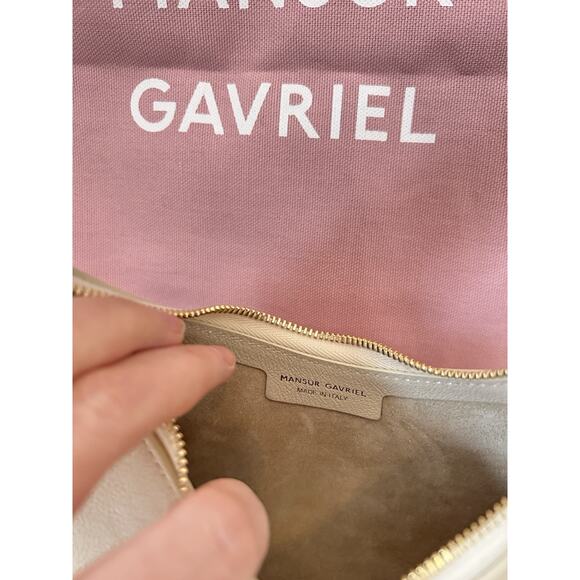 Mansur Gavriel Candy Mini Croc Embossed Hobo - Jasmi - Picture 5 of 9